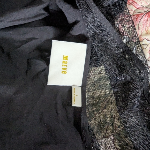 Anthropologie Maeve Black Lace Overlay Swiss Dot Balletcore Tulle Midi D… - Picture 7 of 12